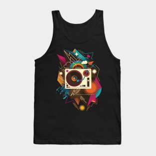 Retro Rainbow Turntable Tank Top